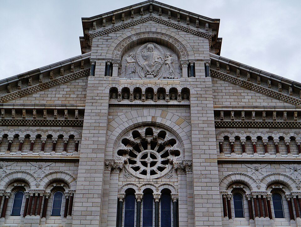 Monaco Cathédrale Notre Dame de l'Immaculée Concepcion Extérieure Facade 4