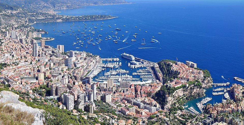 Panorama von Monaco La Turbie